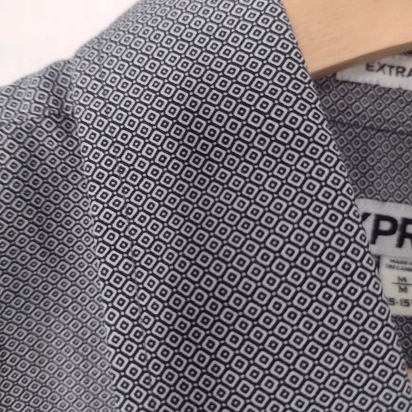 Express Men's Extra Slim Fit Button Up Shirt - Picture 5 of 13